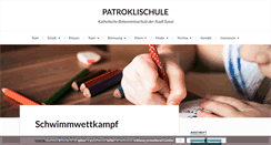 Desktop Screenshot of patroklischule.de
