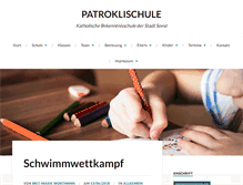Tablet Screenshot of patroklischule.de